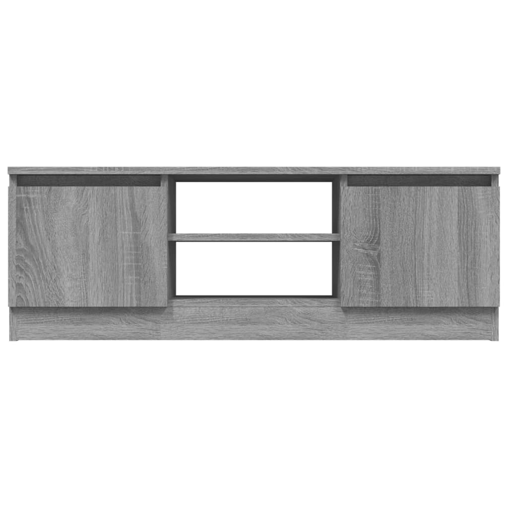 Tv-meubel met deur 102x30x36 cm grijs sonoma eikenkleurig