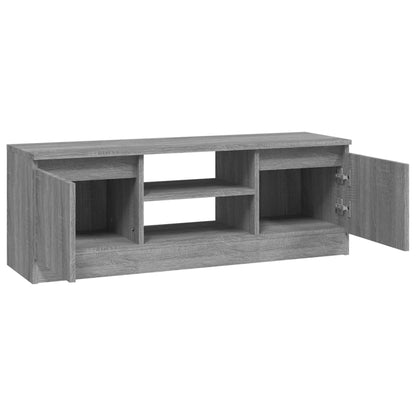 Tv-meubel met deur 102x30x36 cm grijs sonoma eikenkleurig