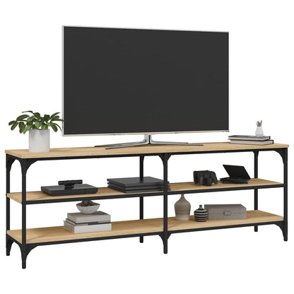 Tv-meubel 140x30x50 cm bewerkt hout sonoma eikenkleurig