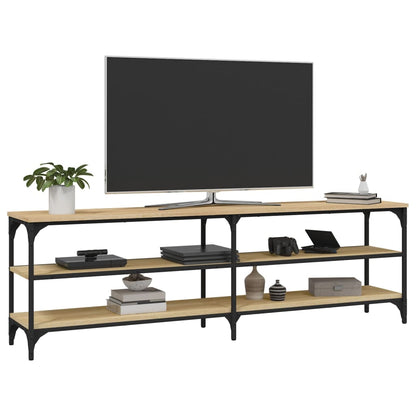 Tv-meubel 160x30x50 cm bewerkt hout sonoma eikenkleurig