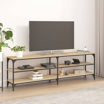 Tv-meubel 160x30x50 cm bewerkt hout sonoma eikenkleurig