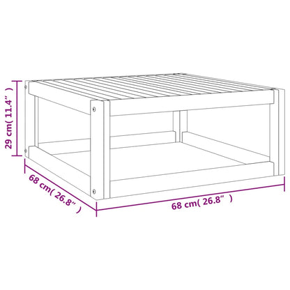 10-delige Loungeset met groene kussens massief hout