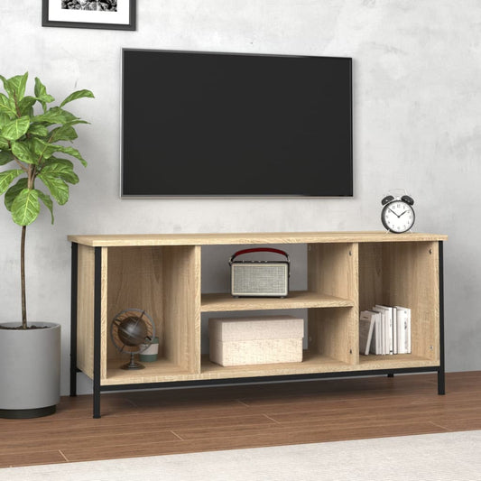 Tv-meubel 102x35x45 cm bewerkt hout sonoma eikenkleurig