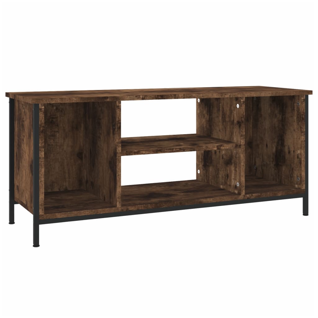 Tv-meubel 102x35x45 cm bewerkt hout gerookt eikenkleurig