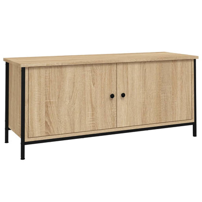 Tv-meubel 102x35x45 cm bewerkt hout sonoma eikenkleurig