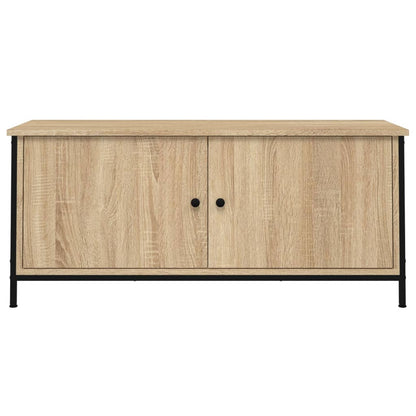 Tv-meubel 102x35x45 cm bewerkt hout sonoma eikenkleurig