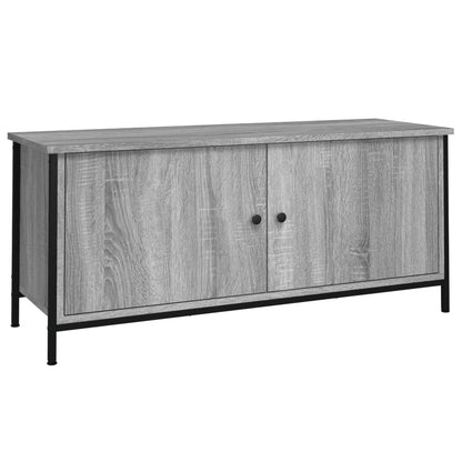 Tv-meubel 102x35x45 cm bewerkt hout grijs sonoma eikenkleurig