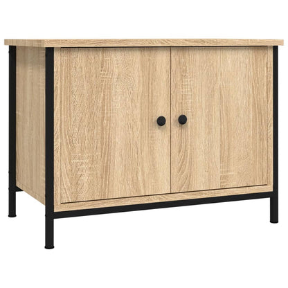 Tv-meubel met deuren 60x35x45 cm bewerkt hout sonoma eikenkleur