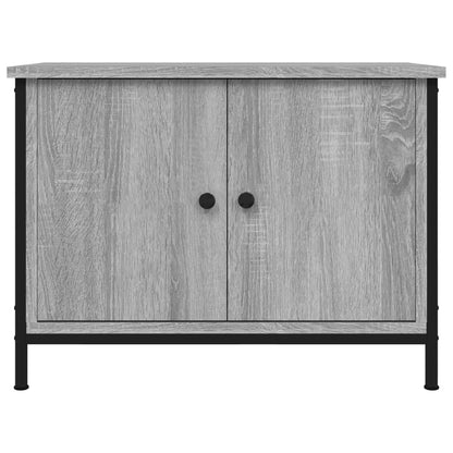 Tv-meubel met deuren 60x35x45 cm bewerkt hout grijs sonoma