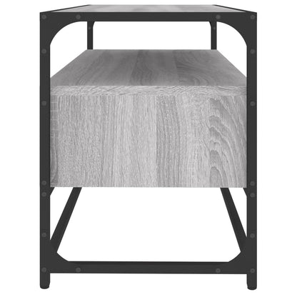 Tv-meubel 80x35x45 cm bewerkt hout grijs sonoma eikenkleurig