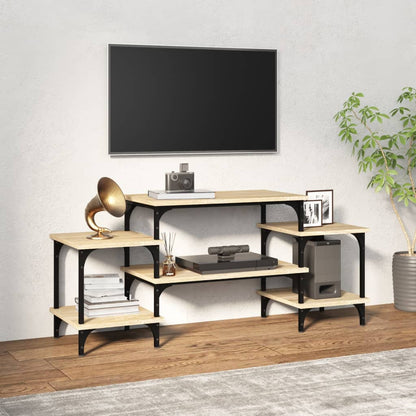 Tv-meubel 117x35x52 cm bewerkt hout sonoma eikenkleurig