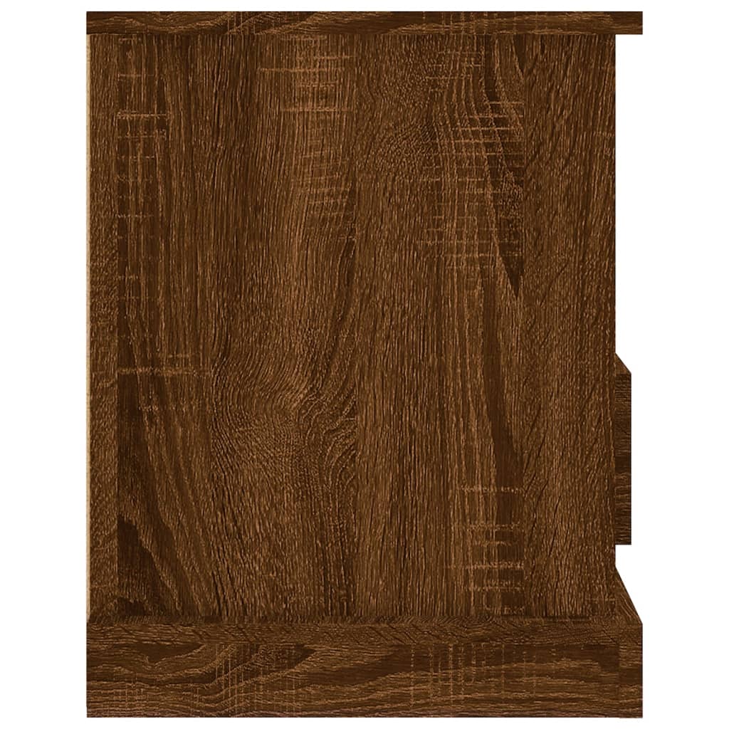 Tv-meubel 93x35,5x45 cm bewerkt hout bruin eikenkleur