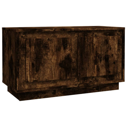 Tv-meubel 80x35x45 cm bewerkt hout gerookt eikenkleurig