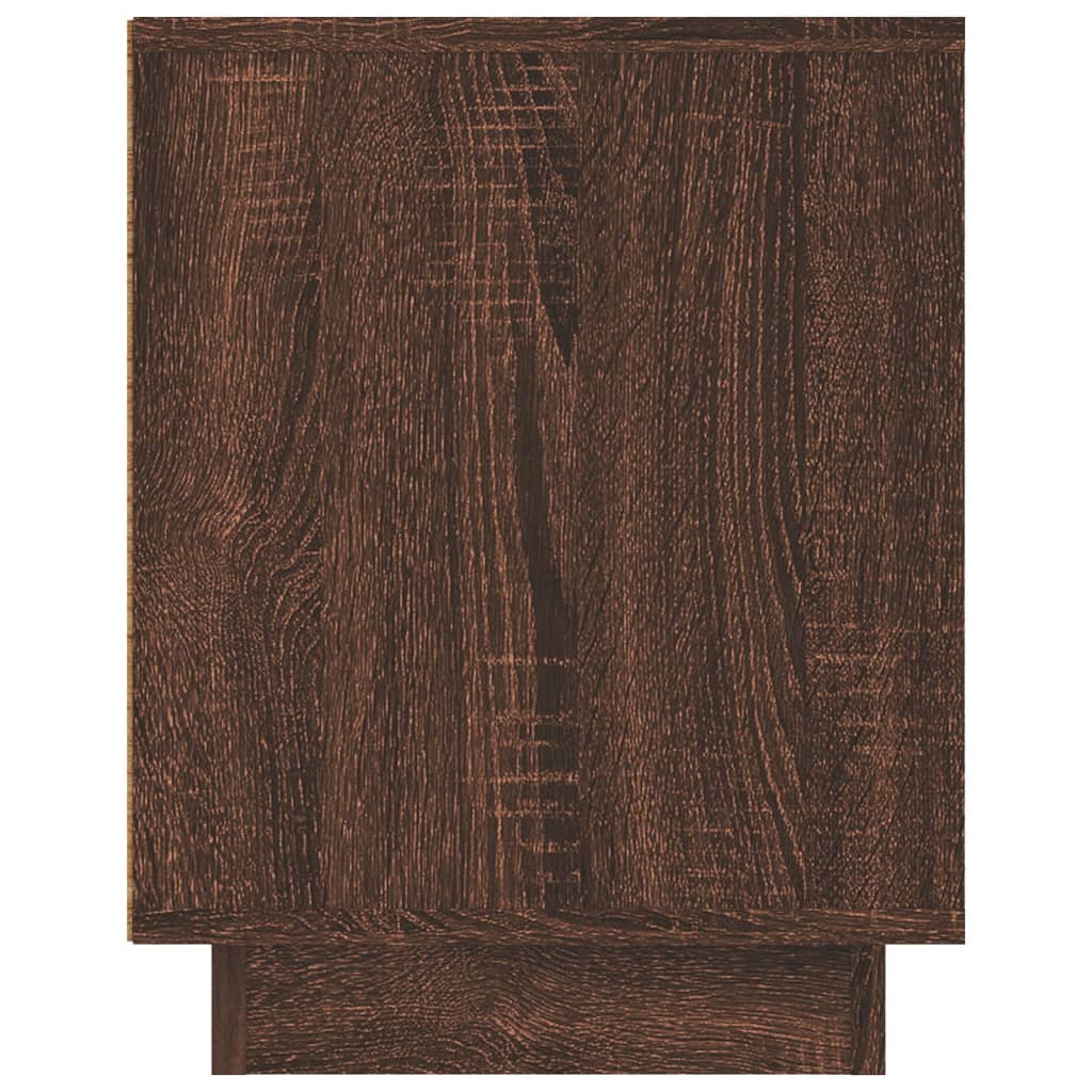 Tv-meubel 80x35x45 cm bewerkt hout bruin eikenkleur