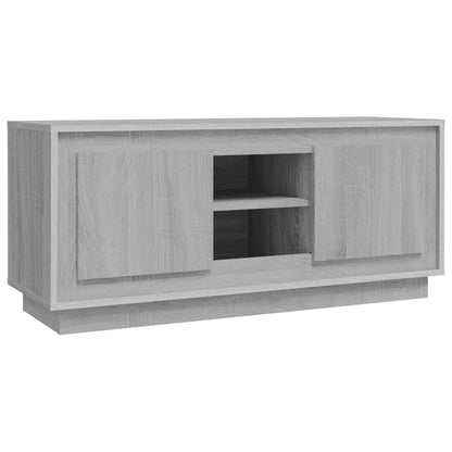 Tv-meubel 102x35x45 cm bewerkt hout grijs sonoma eikenkleurig