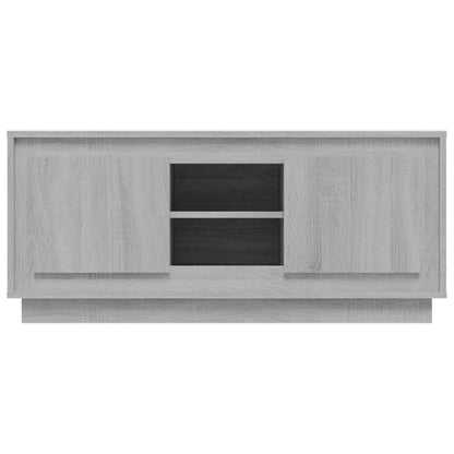 Tv-meubel 102x35x45 cm bewerkt hout grijs sonoma eikenkleurig