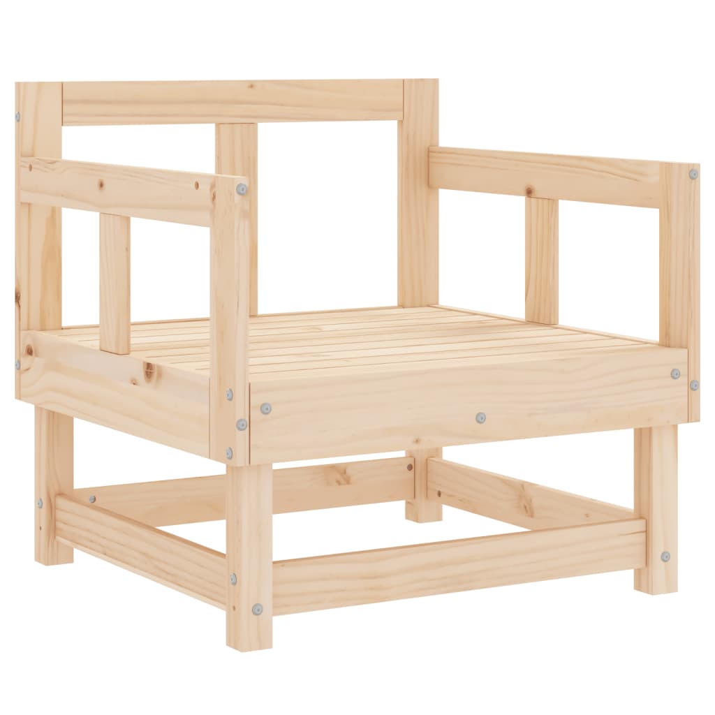 Tuinstoelen 2 st massief grenenhout