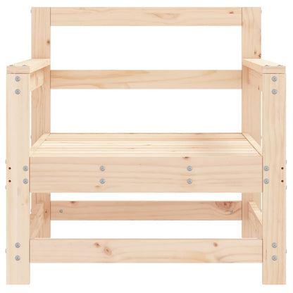 Tuinstoelen 2 st massief grenenhout