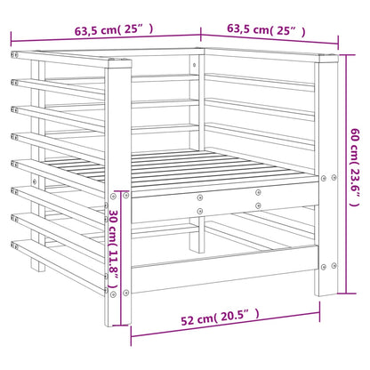 Tuinstoelen 2 st massief grenenhout honingbruin