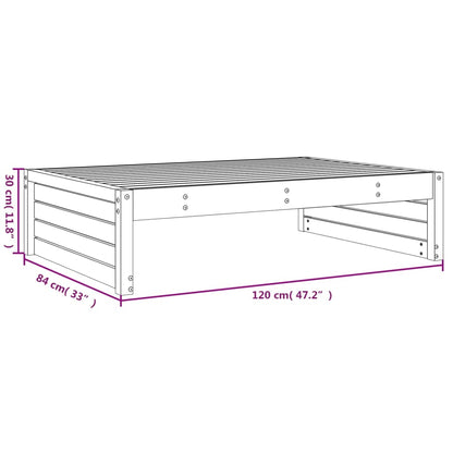 Tuinvoetenbank 120x80 cm massief grenenhout