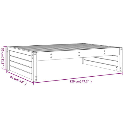 Tuinvoetenbank 120x80 cm massief douglashout