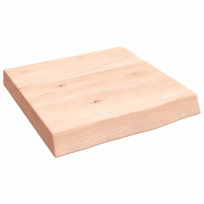 Wandschap 40x40x(2-6) cm onbehandeld massief eikenhout