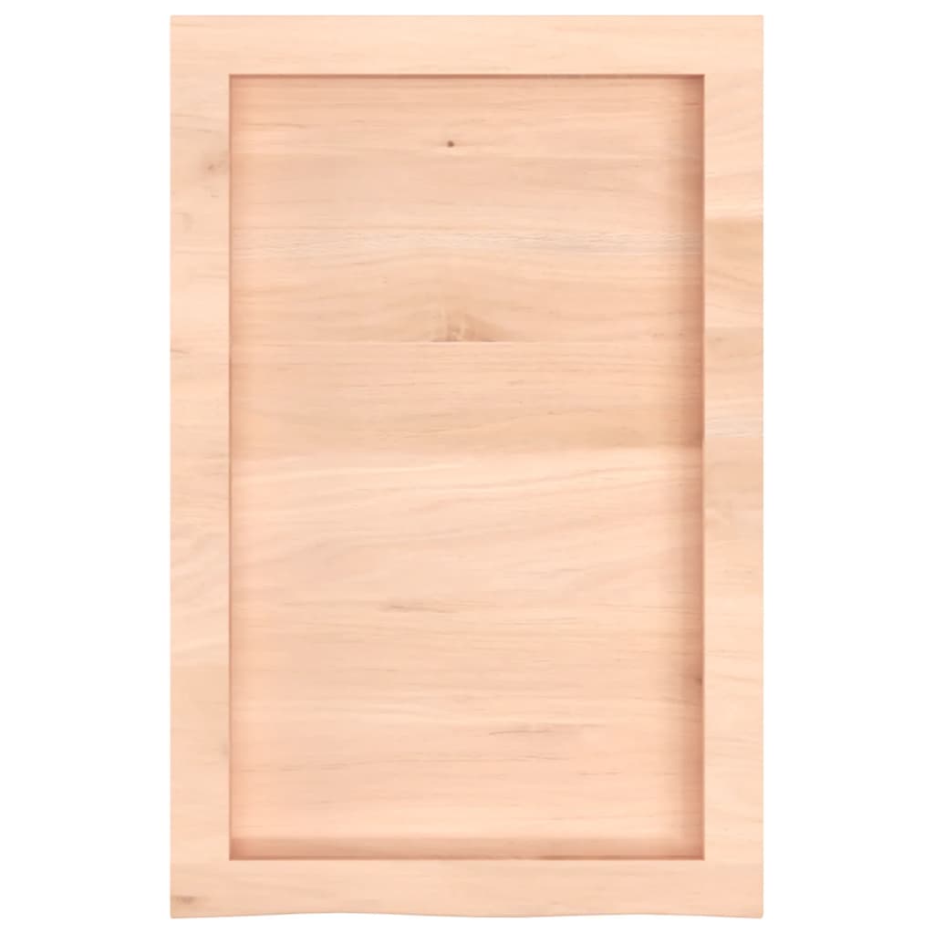 Wandschap 40x60x(2-6) cm onbehandeld massief eikenhout