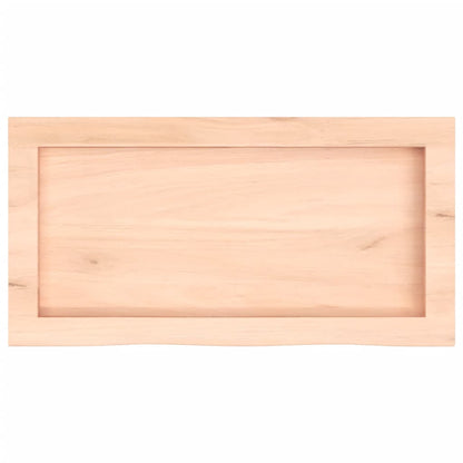 Wandschap 60x30x(2-4) cm onbehandeld massief eikenhout