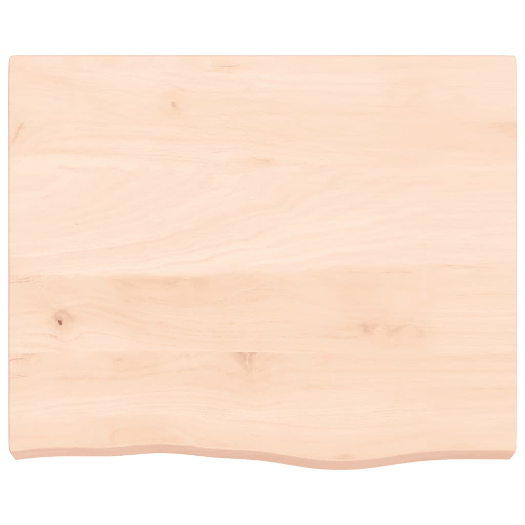 Wandschap 60x50x(2-6) cm onbehandeld massief eikenhout