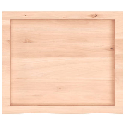 Wandschap 60x50x(2-6) cm onbehandeld massief eikenhout