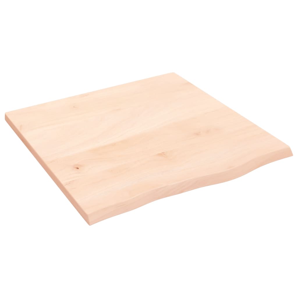 Wandschap 60x60x2 cm onbehandeld massief eikenhout