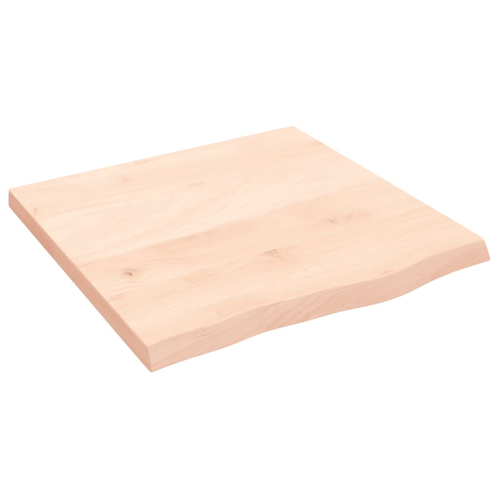 Wandschap 60x60x(2-4) cm onbehandeld massief eikenhout