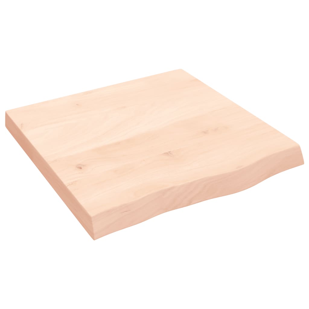 Wandschap 60x60x(2-6) cm onbehandeld massief eikenhout