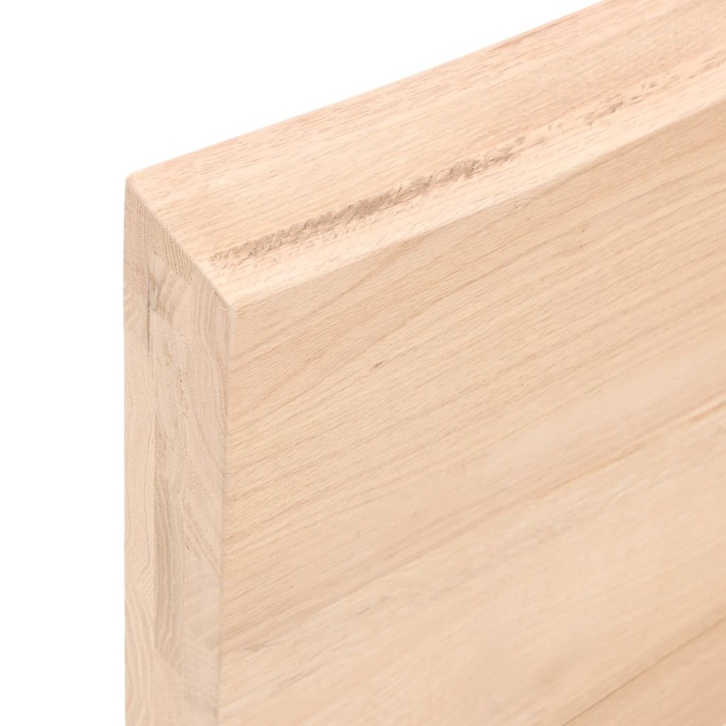 Wandschap 60x60x(2-6) cm onbehandeld massief eikenhout