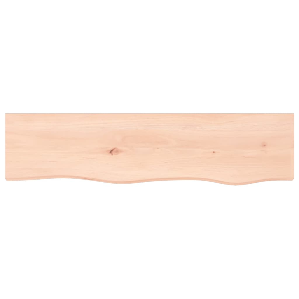 Wandschap 80x20x6 cm onbehandeld massief eikenhout