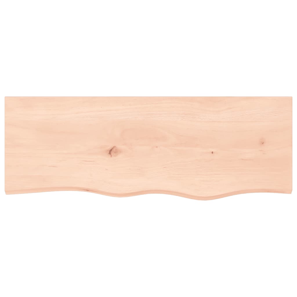 Wandschap 80x30x(2-6) cm onbehandeld massief eikenhout