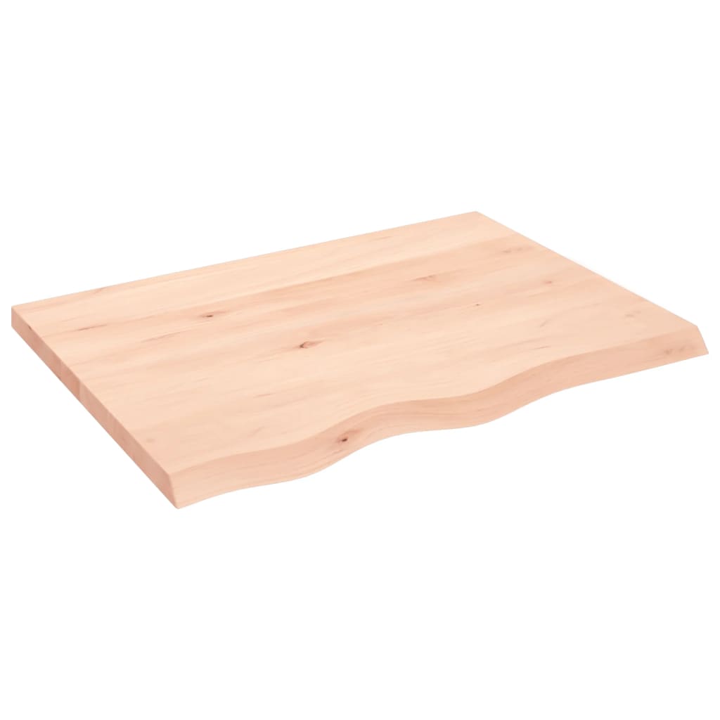 Wandschap 80x60x(2-4) cm onbehandeld massief eikenhout