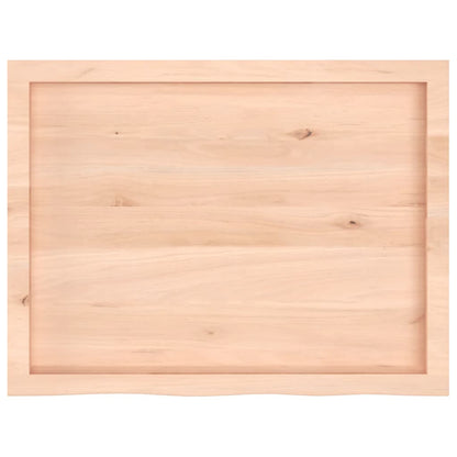 Wandschap 80x60x(2-4) cm onbehandeld massief eikenhout