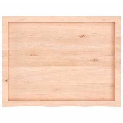 Wandschap 80x60x(2-6) cm onbehandeld massief eikenhout