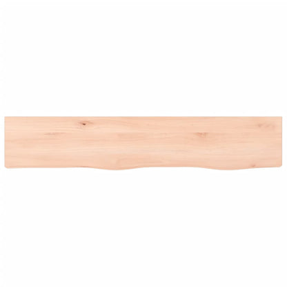 Wandschap 100x20x6 cm onbehandeld massief eikenhout