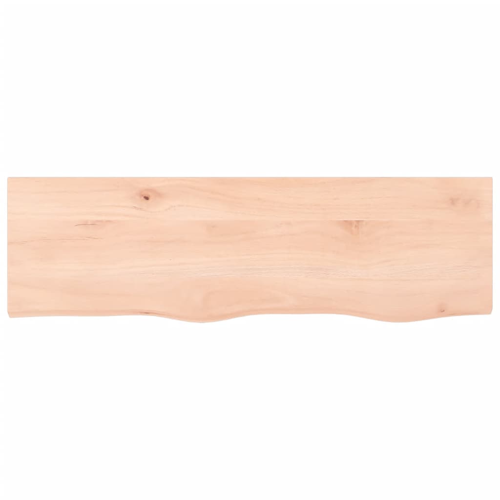 Wandschap 100x30x(2-4) cm onbehandeld massief eikenhout