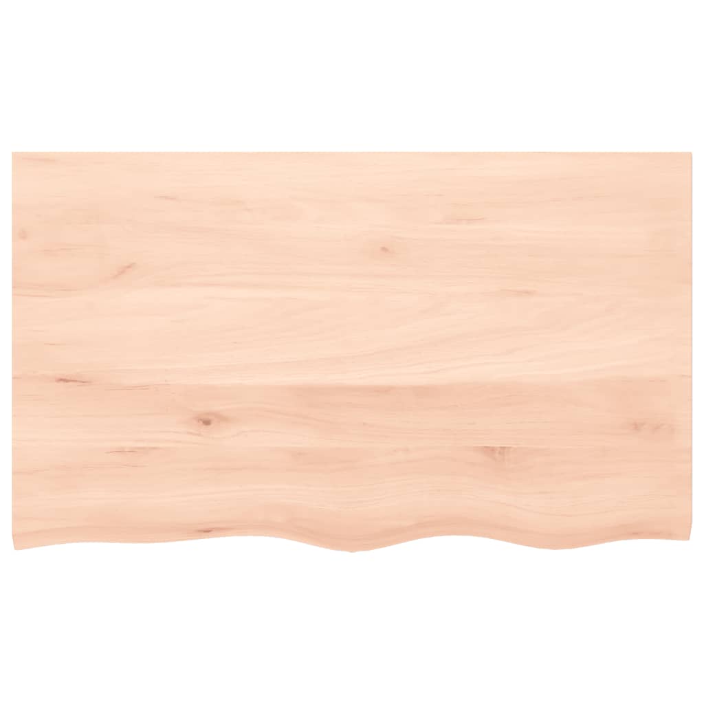 Wandschap 100x60x(2-4) cm onbehandeld massief eikenhout