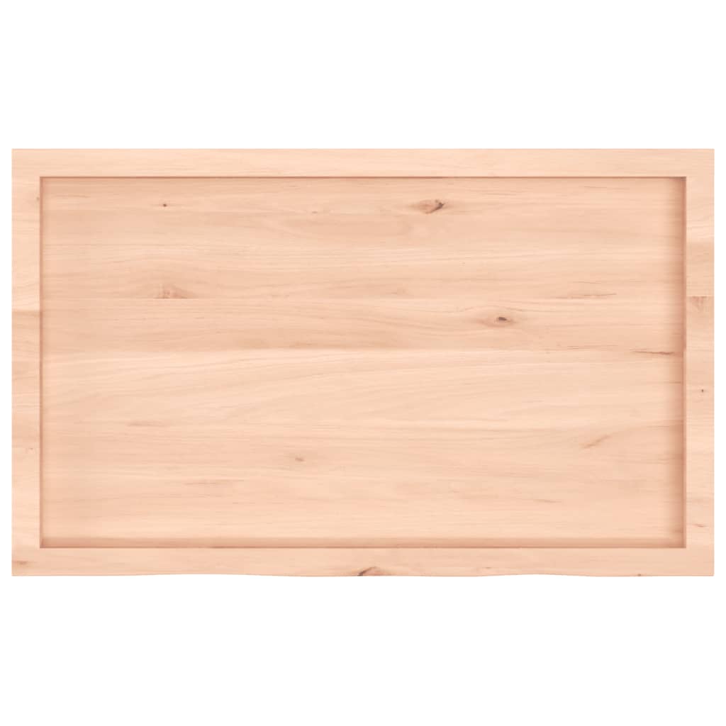 Wandschap 100x60x(2-4) cm onbehandeld massief eikenhout