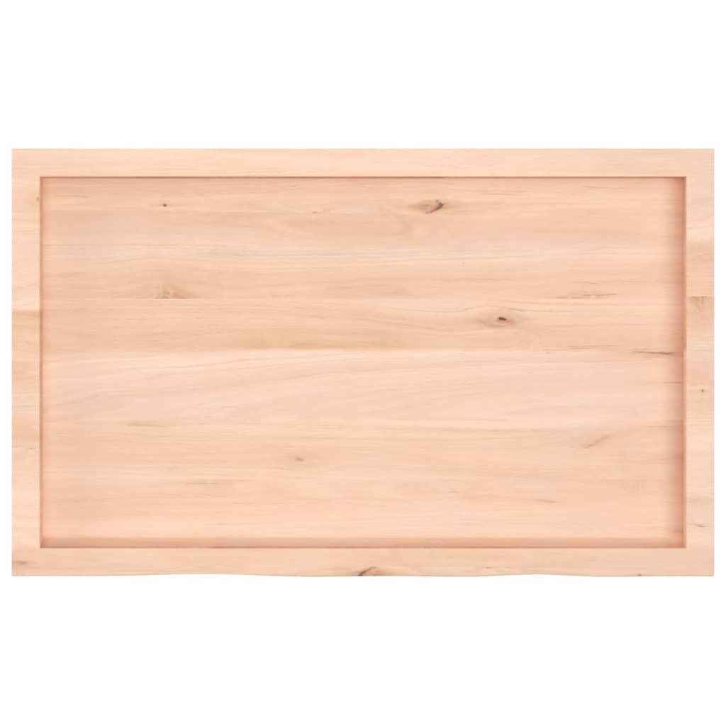 Wandschap 100x60x(2-6) cm onbehandeld massief eikenhout