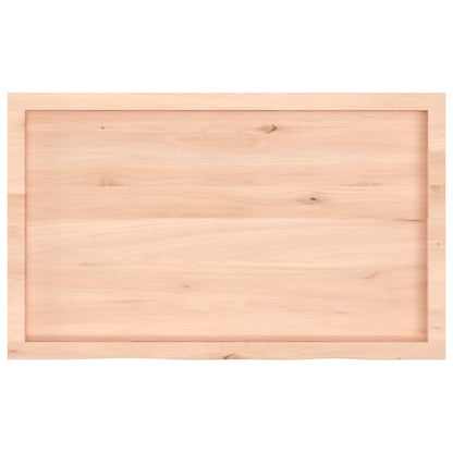 Wandschap 100x60x(2-6) cm onbehandeld massief eikenhout