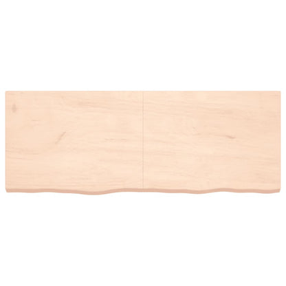 Wandschap 160x60x(2-6) cm onbehandeld massief eikenhout