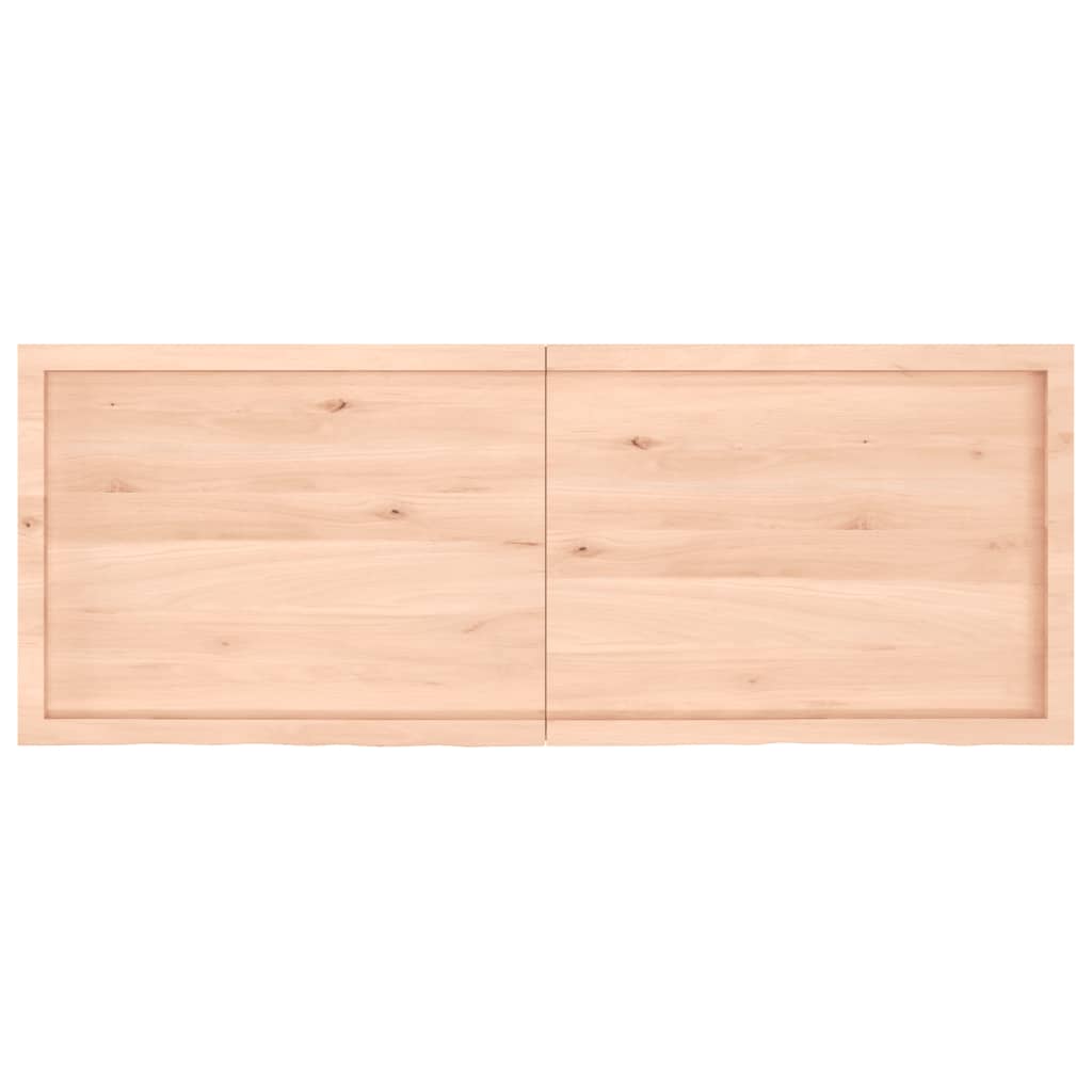 Wandschap 160x60x(2-6) cm onbehandeld massief eikenhout