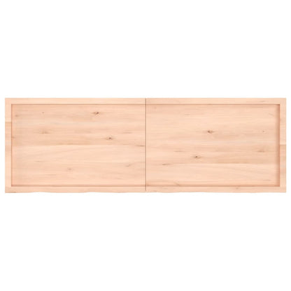 Wandschap 180x60x(2-4) cm onbehandeld massief eikenhout