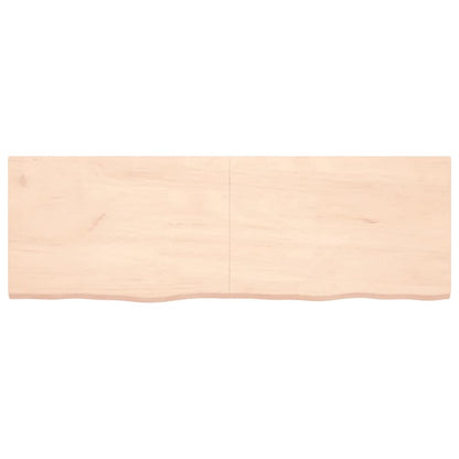 Wandschap 180x60x(2-4) cm onbehandeld massief eikenhout