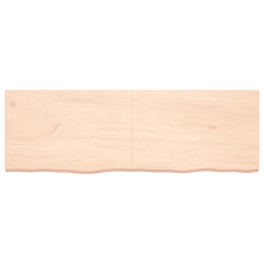 Wandschap 180x60x(2-6) cm onbehandeld massief eikenhout